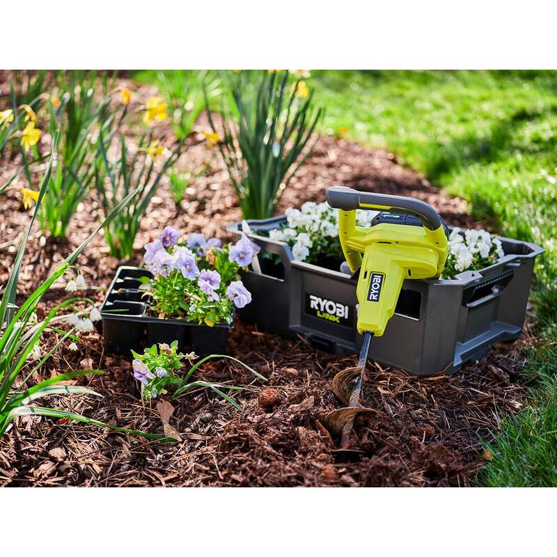RYOBI ONE+ 18V Cordless Earth Auger with 3 in. Bit (Tool Only) - P29016BTL