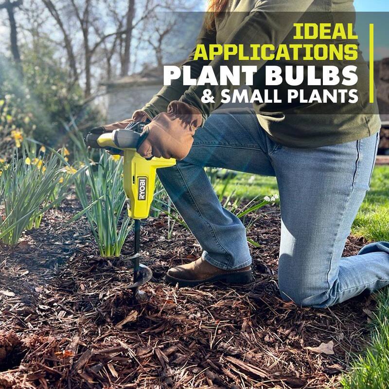 RYOBI ONE+ 18V Cordless Earth Auger with 3 in. Bit (Tool Only) - P29016BTL