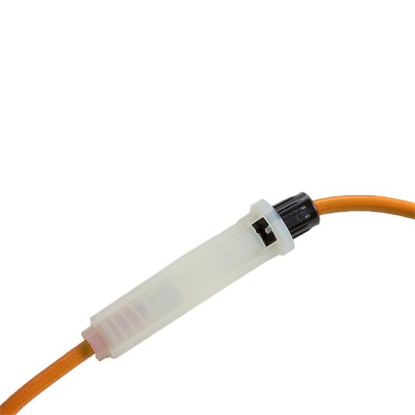 Optifuse In-Line Holder for 6.3x32mm, 12AWG w/30A fuse - LPA-05W-12OR-30A
