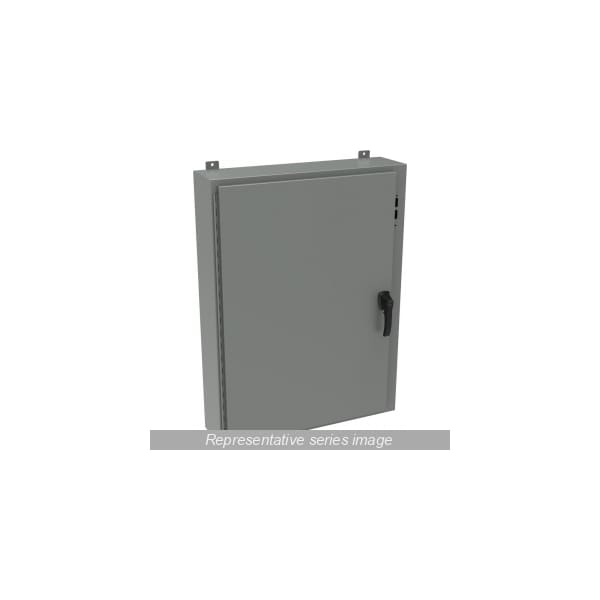 Hammond Steel Electrical Enclosures, 42 in H, 16 in D, 31.4 in W, NEMA 4, Hinged - 1447SH16HK