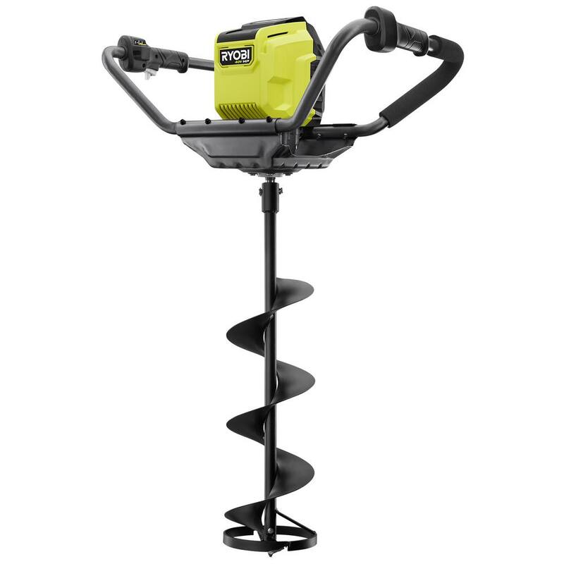 RYOBI 40-Volt HP Ice Auger with 8 in. Bit and 4.0 Ah Battery and Charger - RY40712