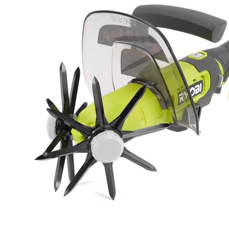 RYOBI ONE+ 18V Cordless Compact Battery Cultivator with 2.0 Ah Battery and Charger - P2990