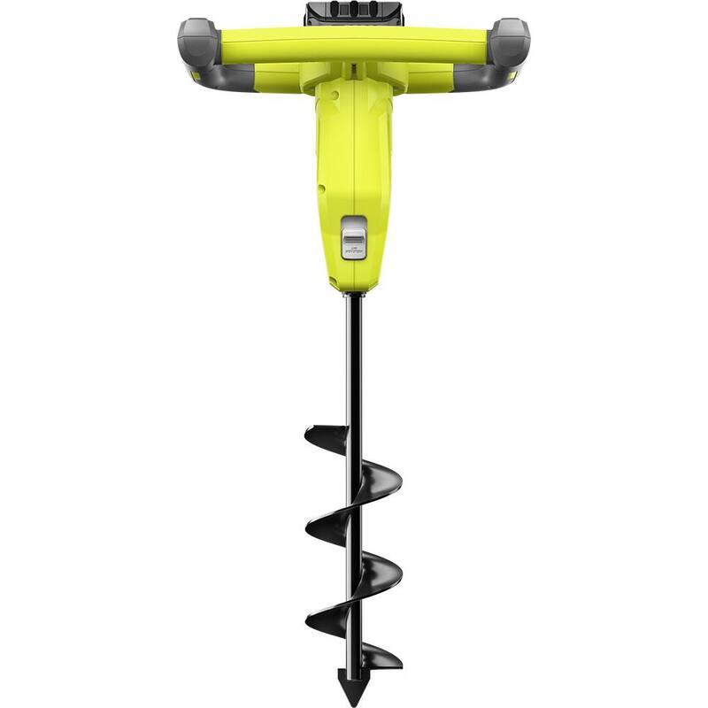 RYOBI ONE+ 18V Cordless Earth Auger with 3 in. Bit, 2.0 Ah Battery and Charger - P29160