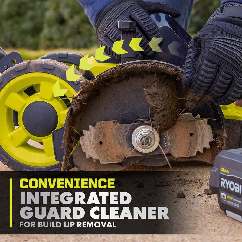 RYOBI 40V HP Brushless 9 in. Edger w/ Extra Edger Blade, 4.0 Ah Battery and Charger - RY40760-AC