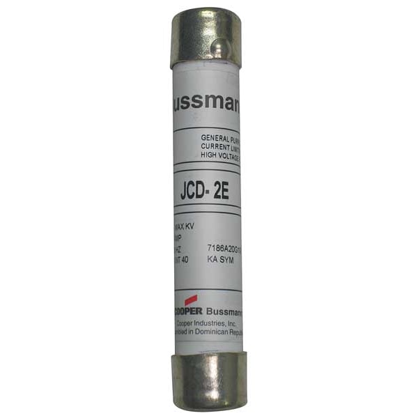Eaton Bussmann Medium-Voltage Fuse, JCW Series, 0.50A, Time-Delay, 2750/5500V AC, Cylindrical - JCW-1/2E