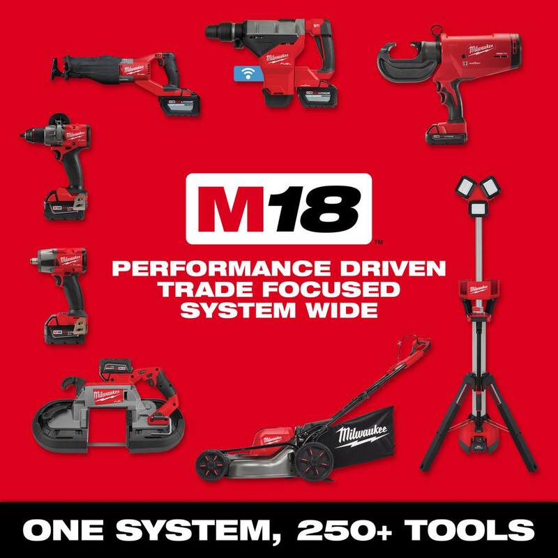 Milwaukee M18 FUEL 18V 21 in. Brushless Cordless Dual Battery Self-Propelled Mower w/ Blower, (2) 12.0 Ah Batteries, Charger - 2823-22HD-3017-20