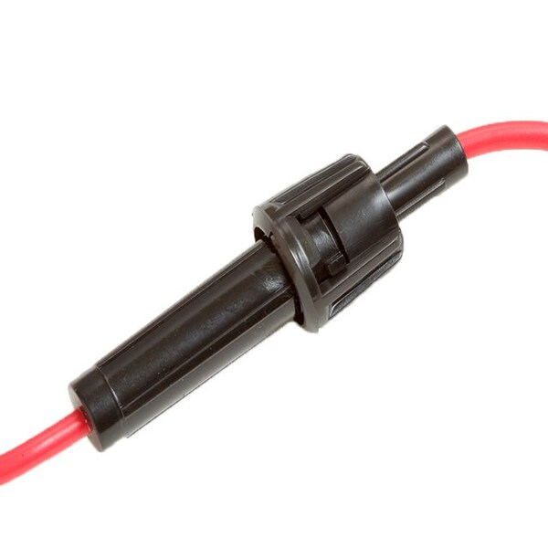 Optifuse In-Line Holder for 6.3x32mm - UL, 16AWG 15A - LPA-21B-16R