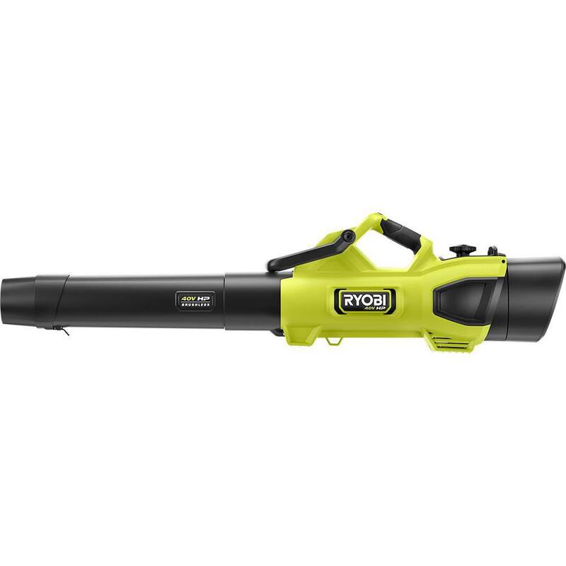RYOBI 40-Volt HP Brushless 100 MPH 600 CFM Cordless Leaf Blower/Mulcher/Vacuum with Lawn and Leaf Bag (Tool Only) - RY404015-LB