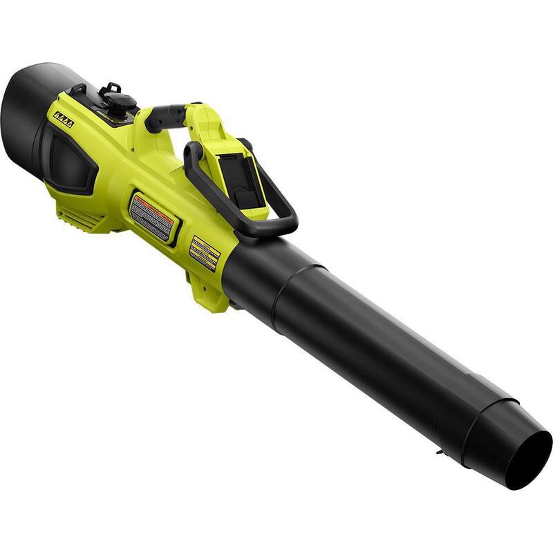 RYOBI 40-Volt HP Brushless 100 MPH 600 CFM Cordless Leaf Blower/Mulcher/Vacuum with Lawn and Leaf Bag (Tool Only) - RY404015-LB