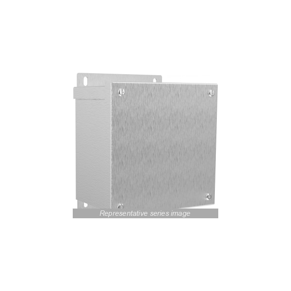 Hammond Aluminum Electrical Enclosures, 10 in H, 4 in D, 10 in W, NEMA 3R, Slip On - C3R10104ESCNKAL