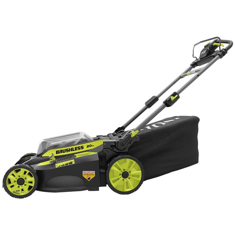 RYOBI 40V Brushless 20 in. Cordless Battery Walk Behind Self-Propelled Mower with 6.0 Ah Battery and Charger - RY401120