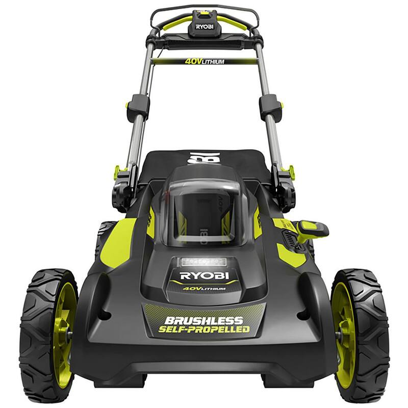 RYOBI 40V Brushless 20 in. Cordless Battery Walk Behind Self-Propelled Mower with 6.0 Ah Battery and Charger - RY401120
