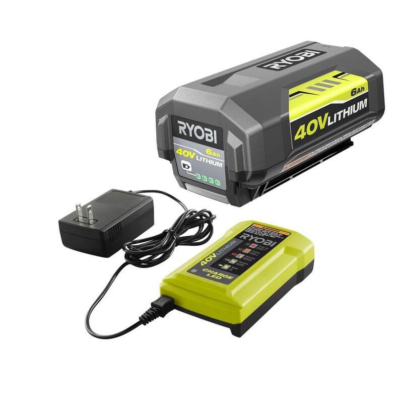 RYOBI 40V Brushless 20 in. Cordless Battery Walk Behind Self-Propelled Mower with 6.0 Ah Battery and Charger - RY401120