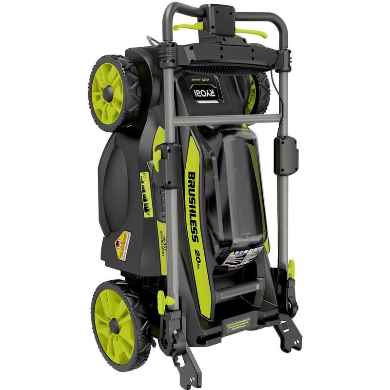 RYOBI 40V Brushless 20 in. Cordless Battery Walk Behind Self-Propelled Mower with 6.0 Ah Battery and Charger - RY401120