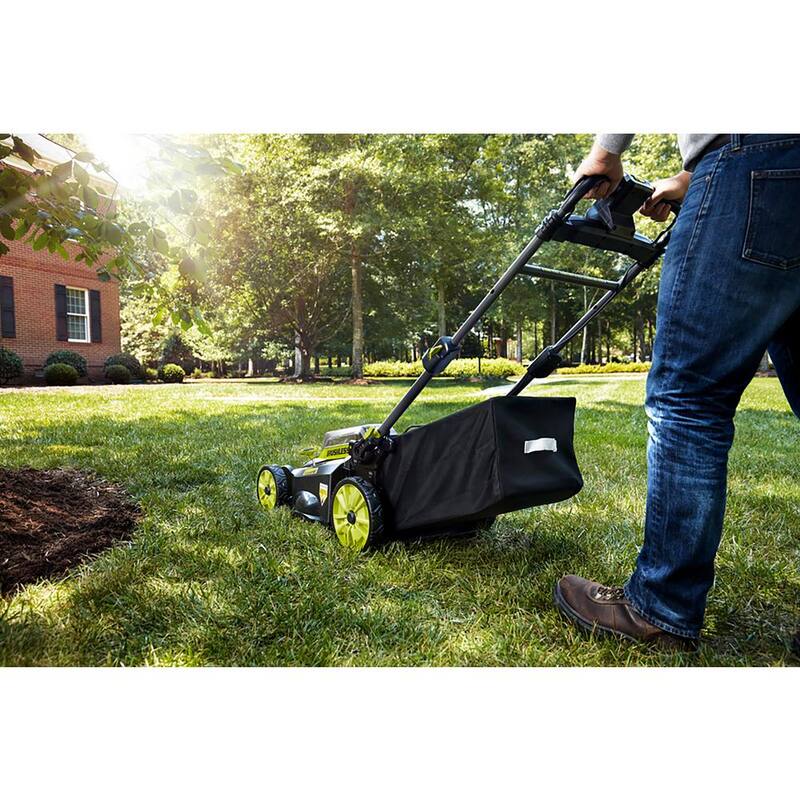 RYOBI 40V Brushless 20 in. Cordless Battery Walk Behind Self-Propelled Mower with 6.0 Ah Battery and Charger - RY401120