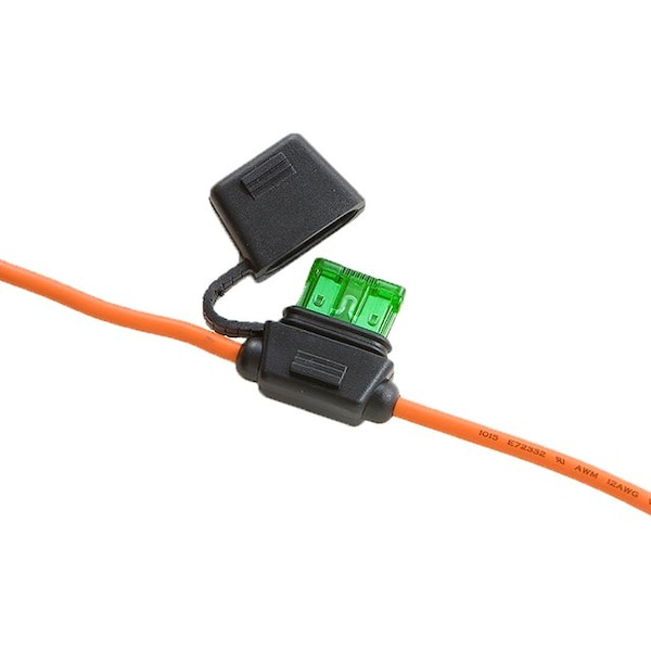 Optifuse IP67 In-Line for Regular Blade, 12AWG 30A - LPR-02B-12OR