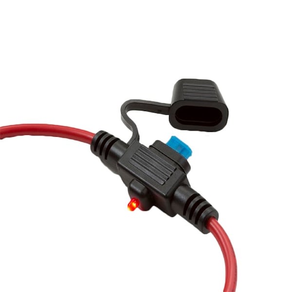 Optifuse IPX6 In-Line for MICRO2 Style Blade - LED, 12AWG 30A - LPT-04B-I-12R
