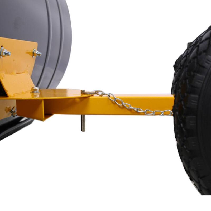ITOPFOX 47 in. Snow Cordless Shovel with Wheels and Cushioned Angle Handle, Snow Pusher, Tool 29 in. Blade and 10 in. Wheels - HDPH002OT007