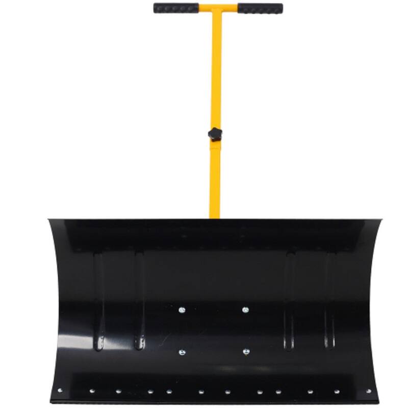 ITOPFOX 47 in. Snow Cordless Shovel with Wheels and Cushioned Angle Handle, Snow Pusher, Tool 29 in. Blade and 10 in. Wheels - HDPH002OT007