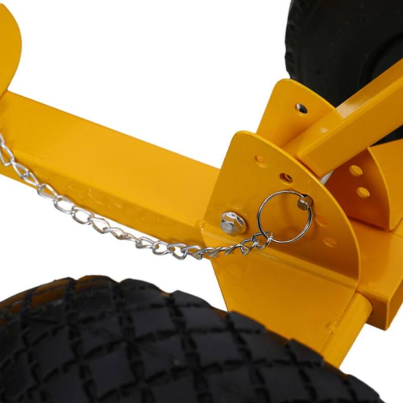 ITOPFOX 47 in. Snow Cordless Shovel with Wheels and Cushioned Angle Handle, Snow Pusher, Tool 29 in. Blade and 10 in. Wheels - HDPH002OT007