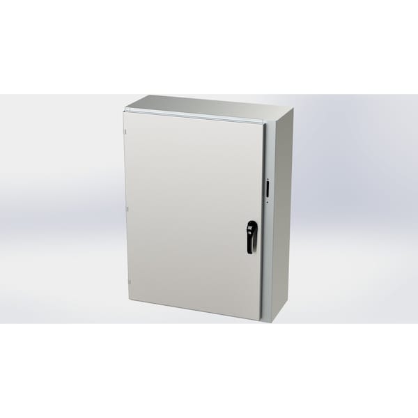 Saginaw Control & Engineering 316 Stainless Steel Electrical Enclosures, 42 in H, 12 in D, 31.38 in W, NEMA 3R, 4, 4X, 12, 13 - SCE-42XEL3112SS6LP