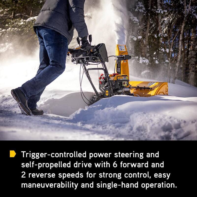 Cub Cadet 2X 26 in. 243cc IntelliPower Two-Stage Electric Start Gas Snow Blower with Power Steering and Steel Chute - 2X 26 IP