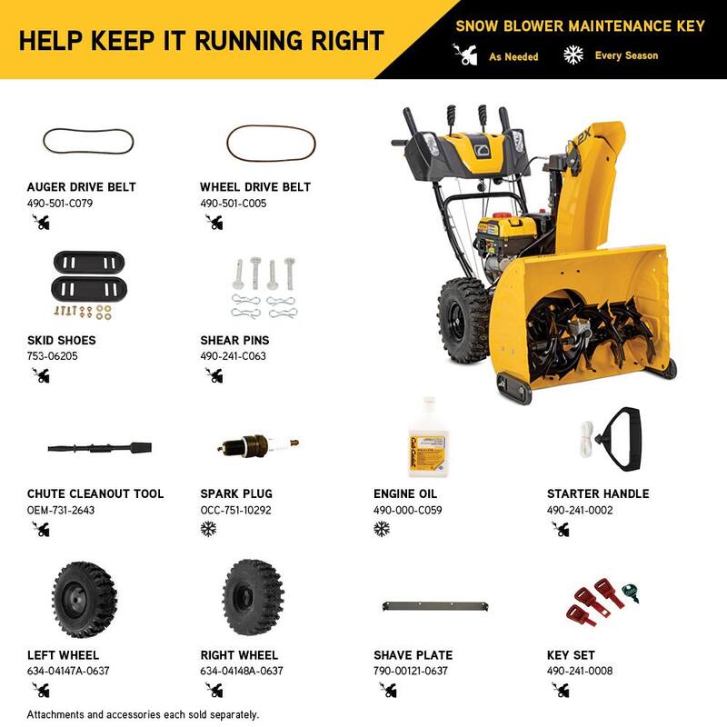 Cub Cadet 2X 26 in. 243cc IntelliPower Two-Stage Electric Start Gas Snow Blower with Power Steering and Steel Chute - 2X 26 IP