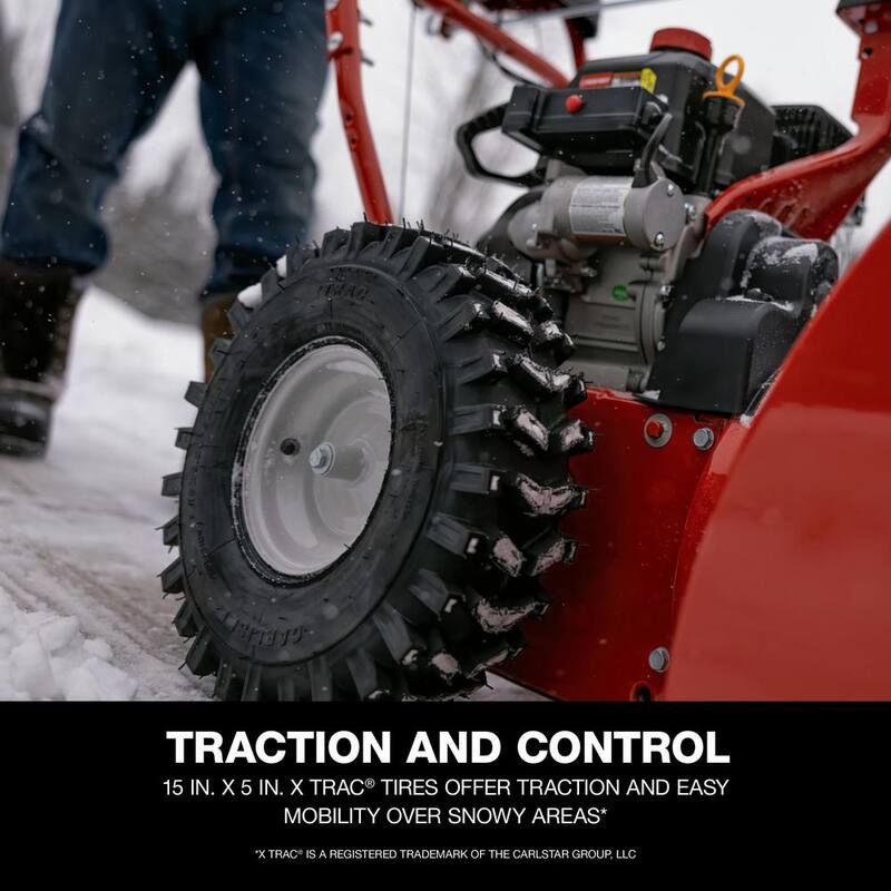 Troy-Bilt Storm 26 in. 208 cc Two- Stage Gas Snow Blower with Electric Start Self Propelled - Storm 2600