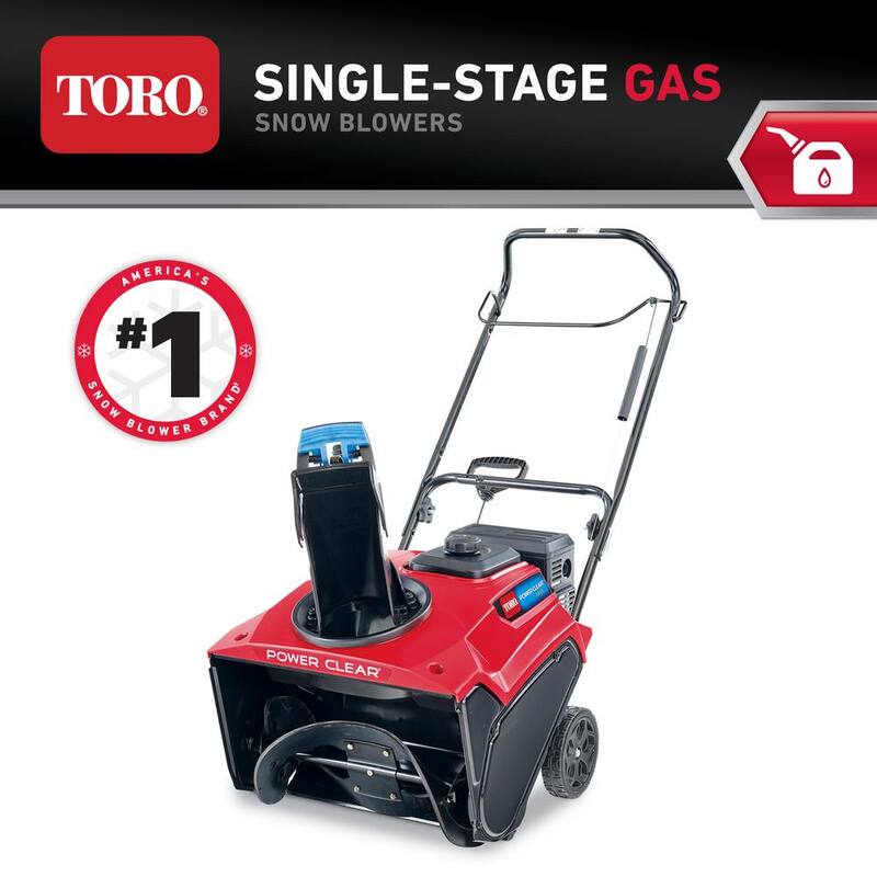 Toro Power Clear 721 E 21 in. 212 cc Single-Stage Self Propelled Electric Start Gas Snow Blower - 38753