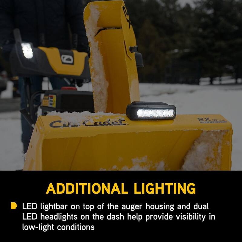 Cub Cadet 2X MAX 30 in. 357cc Two-Stage Electric Start Gas Snow Blower with Steel Chute, Power Steering and Heated Grips - 2X 30 MAX