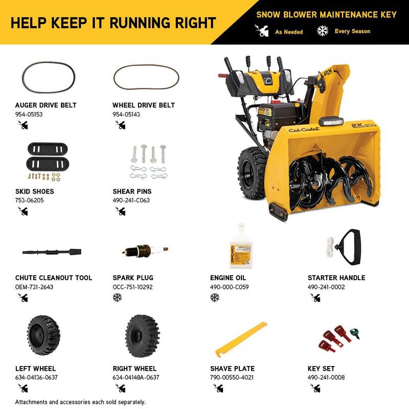 Cub Cadet 2X MAX 30 in. 357cc Two-Stage Electric Start Gas Snow Blower with Steel Chute, Power Steering and Heated Grips - 2X 30 MAX