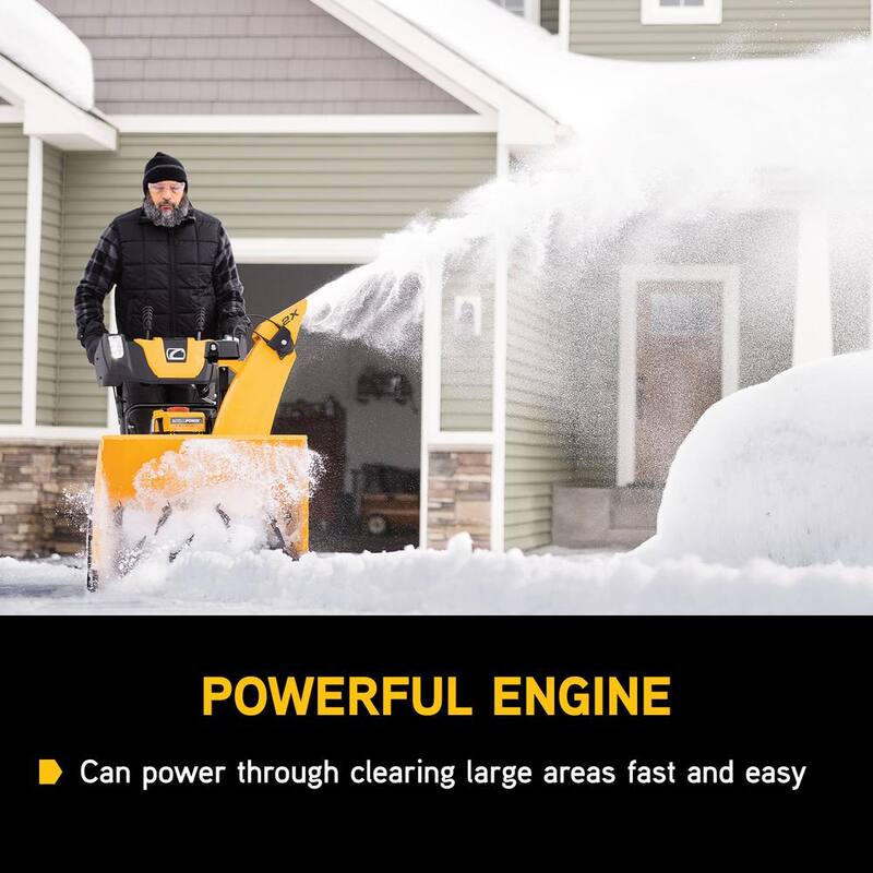 Cub Cadet 2X 28 in. 272cc IntelliPower Two-Stage Electric Start Gas Snow Blower with Power Steering and Steel Chute - 2X 28 IP