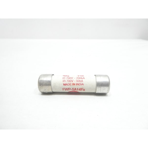 Eaton Bussmann Cartridge Fuse, FWP-A14FA Series, 5A, Fast-Acting, 700V AC, Cylindrical, 10 PK - FWP-5A14FA