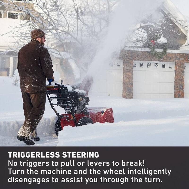 Toro Power Max HD 828 OAE 28 in. 252 cc Two-Stage Gas Snow Blower with Electric Start, Triggerless Steering and Headlight - 38838