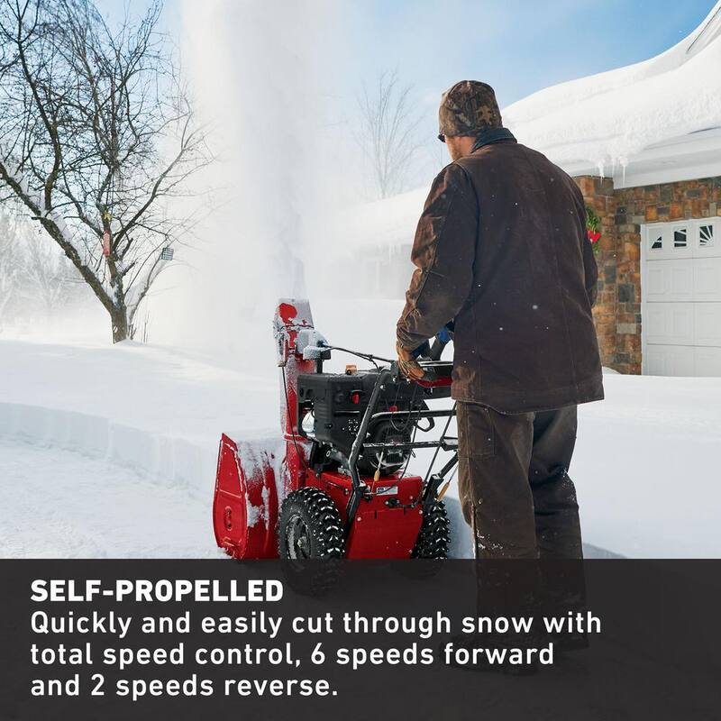 Toro Power Max HD 828 OAE 28 in. 252 cc Two-Stage Gas Snow Blower with Electric Start, Triggerless Steering and Headlight - 38838