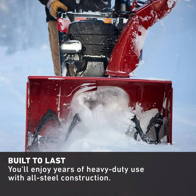 Toro Power Max HD 828 OAE 28 in. 252 cc Two-Stage Gas Snow Blower with Electric Start, Triggerless Steering and Headlight - 38838