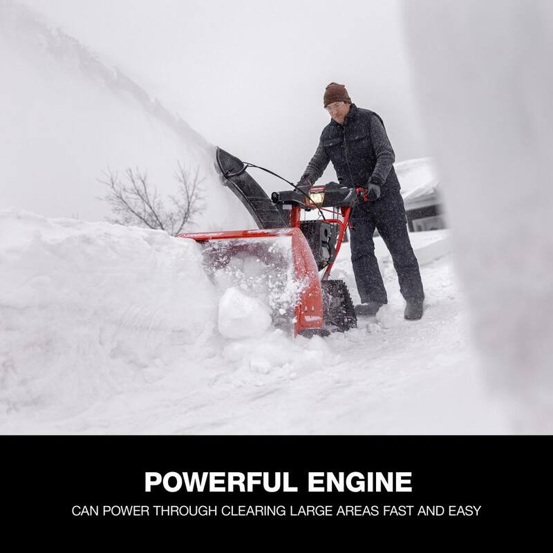 Troy-Bilt Storm Tracker 28 in. 277cc Two-Stage Electric Start Gas Snow Blower with Track Drive and Heated Grips - Storm Tracker 2890
