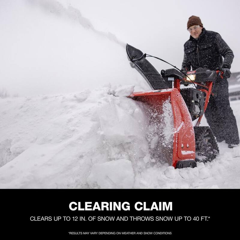 Troy-Bilt Storm Tracker 28 in. 277cc Two-Stage Electric Start Gas Snow Blower with Track Drive and Heated Grips - Storm Tracker 2890