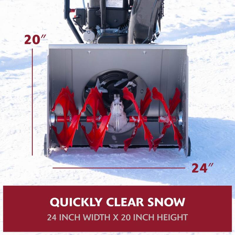 Murray Flurry XL 24 in. 208 CC Self Propelled 2-Stage Gas Snow Blower with Electric Start - MYS2420801