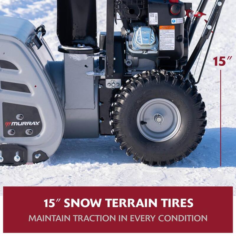 Murray Flurry XL 24 in. 208 CC Self Propelled 2-Stage Gas Snow Blower with Electric Start - MYS2420801