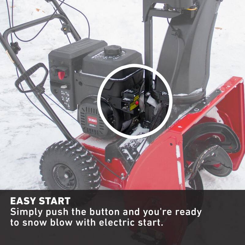Toro SnowMaster 724 QXE 24 in. 212cc Single-Stage Gas Snow Blower - 36002
