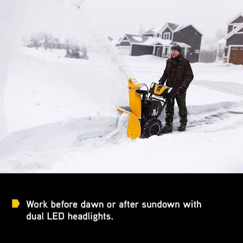 Cub Cadet 3X 26 in. 357cc Three-Stage Electric Start Gas Snow Blower with Steel Chute, Power Steering and Heated Grips - 3X 26