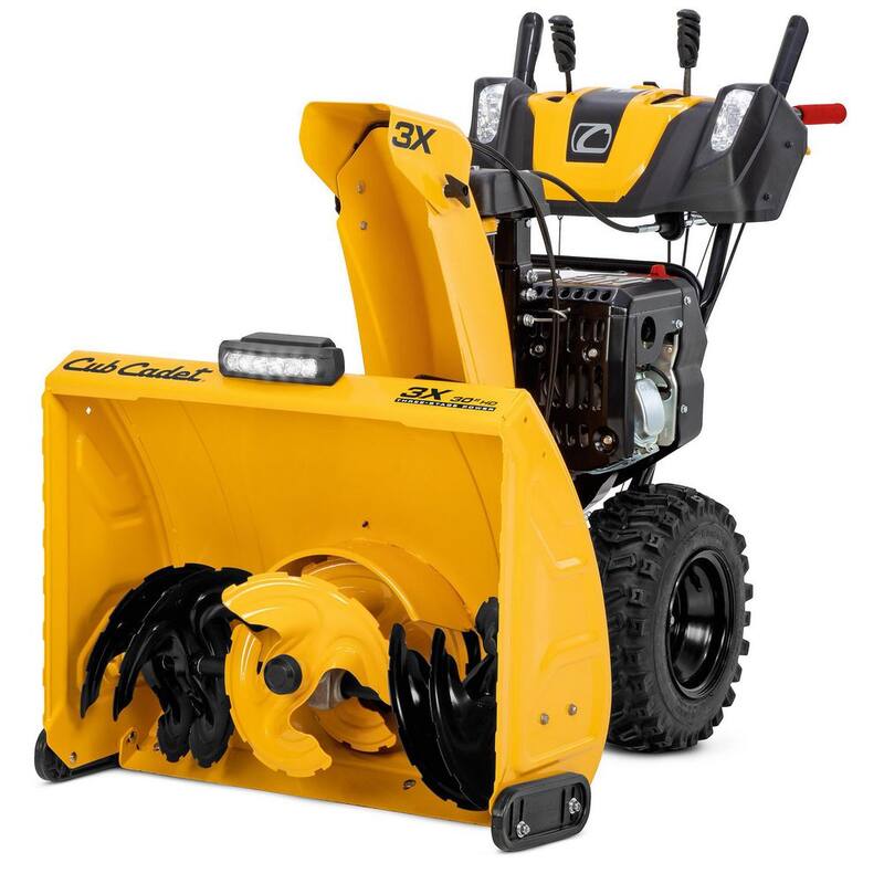 Cub Cadet 3X HD 30 in. 420 cc Three-Stage Gas Snow Blower with Electric Start Steel Chute Power Steering and Heated Grips - 3X 30 HD