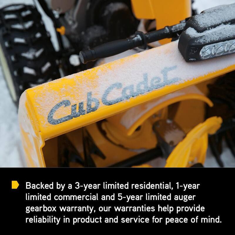 Cub Cadet 3X HD 30 in. 420 cc Three-Stage Gas Snow Blower with Electric Start Steel Chute Power Steering and Heated Grips - 3X 30 HD