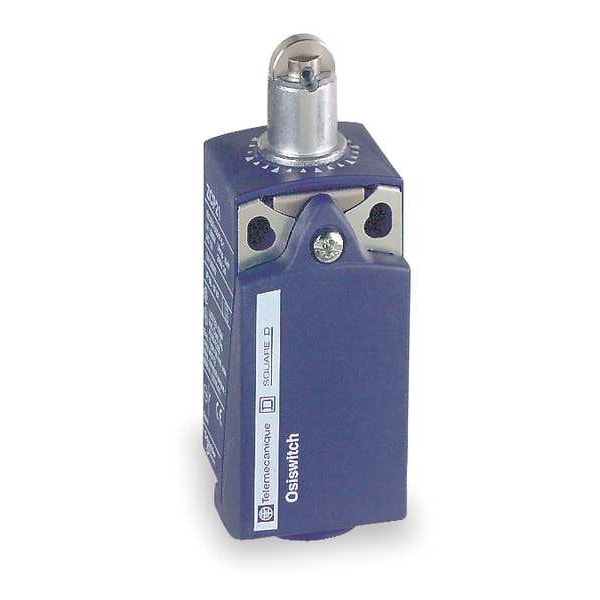 Interruptor de límite Telemecanique Sensors, perno, rodillo, 1NC/1NO, 10A @ 240V AC, Ubicación del actuador: Superior - XCKP2102N12