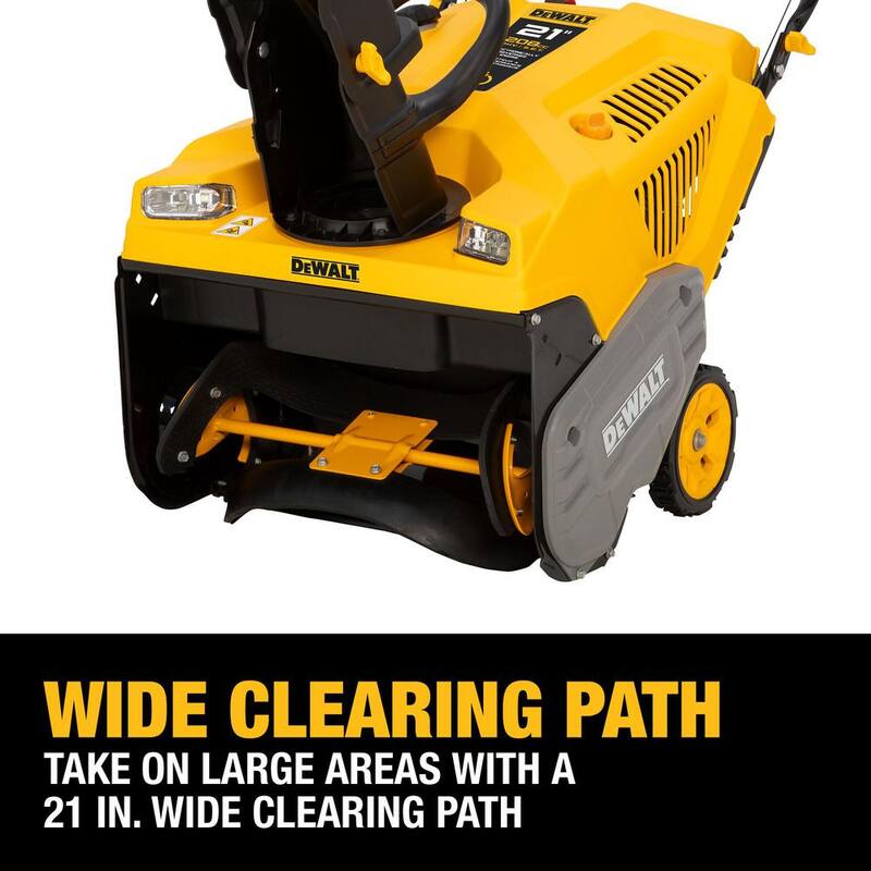DEWALT 21 in. 208 cc E-Gov Electric Start Gas Single-Stage Snow Blower - 31PM2V6HA38