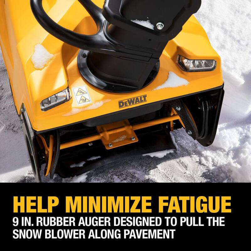 DEWALT 21 in. 208 cc E-Gov Electric Start Gas Single-Stage Snow Blower - 31PM2V6HA38