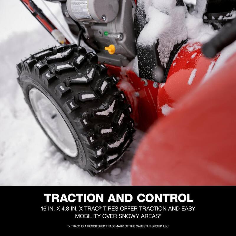 Troy-Bilt Storm 30 in. 357cc Two-Stage Electric Start Gas Snow Blower with Power Steering and Heated Grips - Storm 3090