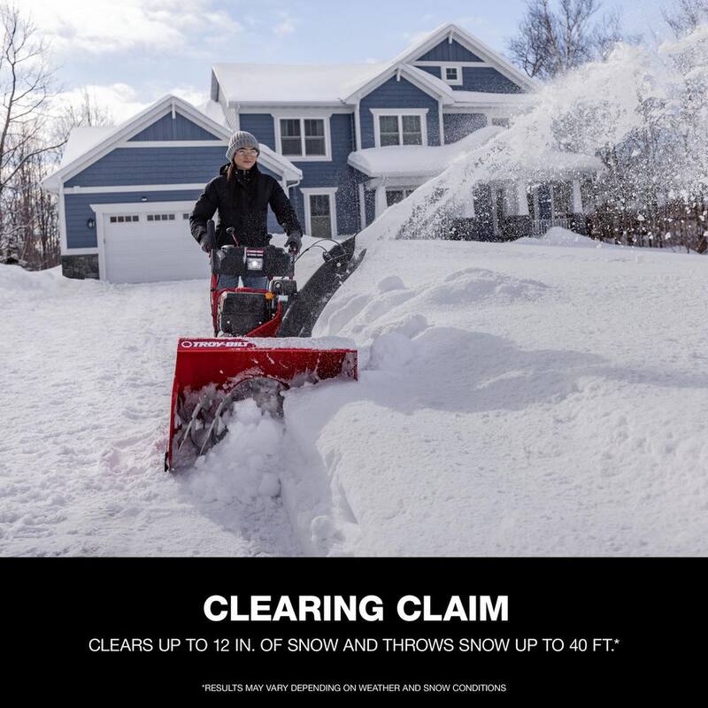 Troy-Bilt Storm 30 in. 357cc Two-Stage Electric Start Gas Snow Blower with Power Steering and Heated Grips - Storm 3090