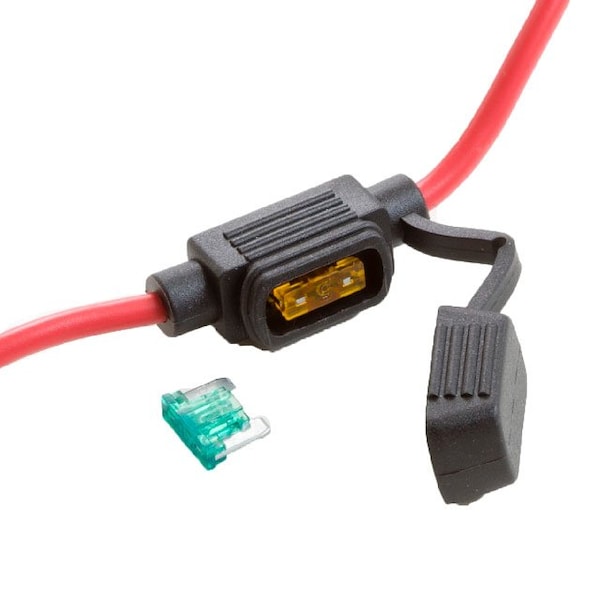 Optifuse IP65 In-Line for Mini Blade LowPro, 12AWG 30A - LPS-02B-12R